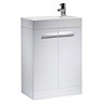 Tavistock Kobe 560mm Freestanding Unit & Basin - Gloss White Large Image