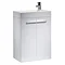 Tavistock Kobe 560mm Freestanding Unit & Basin - Gloss White Large Image