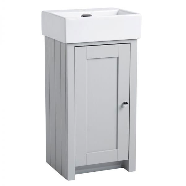 Tavistock Lansdown 400mm Cloakroom Unit with Basin - Pebble Grey Large Image