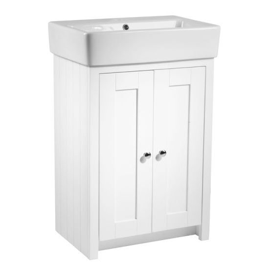 Tavistock Lansdown 550mm Freestanding Unit With Basin | Linen White