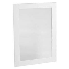 Tavistock Lansdown 570mm Wooden Framed Mirror - Linen White Medium Image