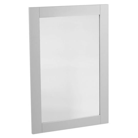 Tavistock Lansdown 570mm Wooden Framed Mirror - Pebble Grey Large Image