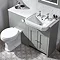 Tavistock - Lansdown 600 Semi-Countertop Unit - Linen White - LAN6SCT.LW  Profile Large Image