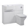 Tavistock Match 1000mm Furniture Run - Gloss White - Left or Right Hand Option Large Image