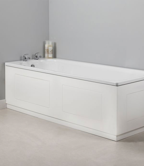 Tavistock Meridian 1700mm Routed Front Bath Panel - Gloss White Profile Large Image