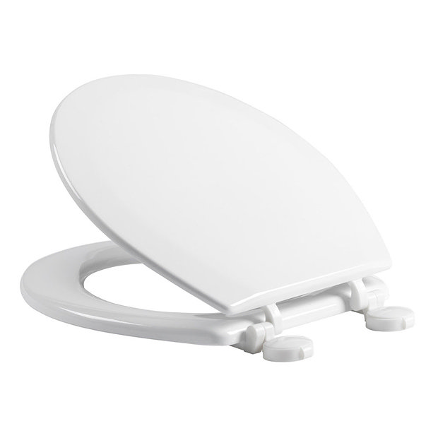 Tavistock Meridian Gloss White Moulded Wood Toilet Seat Online Now