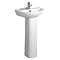 Tavistock Micra 450mm Ceramic Basin & Pedestal Large Image