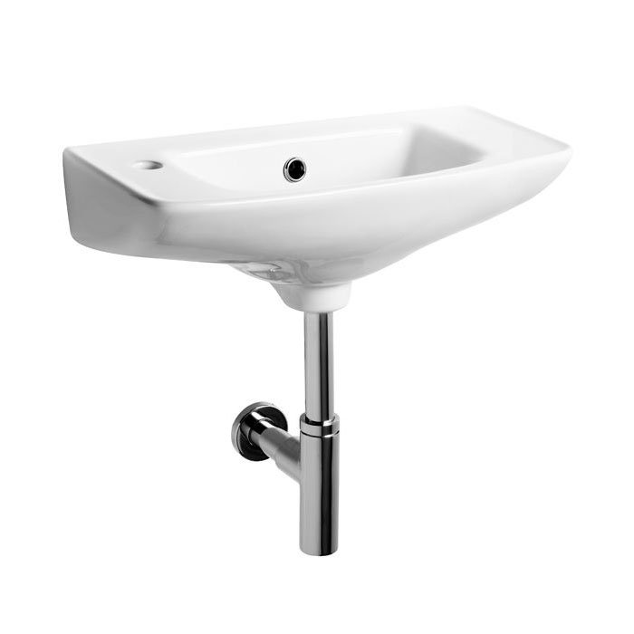 Tavistock Micra 510mm Slimline Ceramic Basin & Bottle Trap - Left or Right Hand Option Large Image