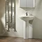 Tavistock Micra 565mm Ceramic Basin & Pedestal Feature Large Image