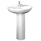 Tavistock Micra 565mm Ceramic Basin & Pedestal Large Image