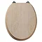 Tavistock Millennium Toilet Seat with Chrome Hinge - Limed Oak Large Image