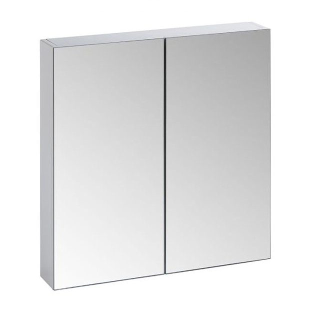 Tavistock Observe Double Door Mirror Cabinet - Gloss White Large Image