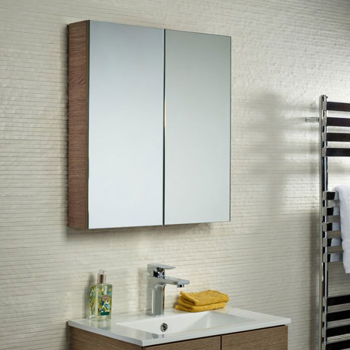 Tavistock Observe Double Door Mirror Cabinet - Montana Gloss Profile Large Image