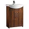 Tavistock Opal 600mm Freestanding Unit & Basin - Walnut Large Image