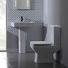 Tavistock Q60 575mm Ceramic Basin & Pedestal Feature Large Image