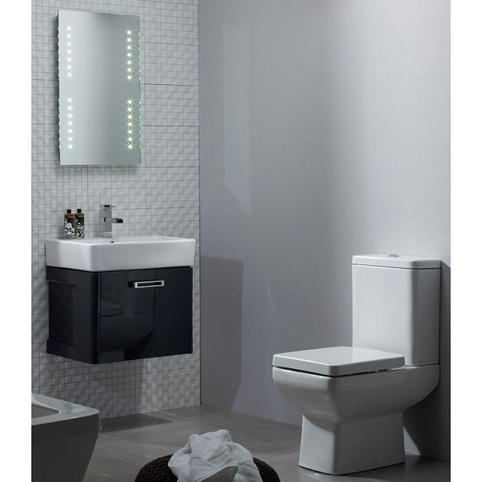 Tavistock Q60 575mm Wall Mounted Unit & Basin - Graphite Feature Large Image