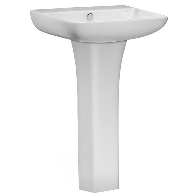 Tavistock Structure 550mm Ceramic Basin & Pedestal Large Image