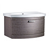 Tavistock Tempo 650mm Wall Mounted Unit & Basin - Dark Java Large Image