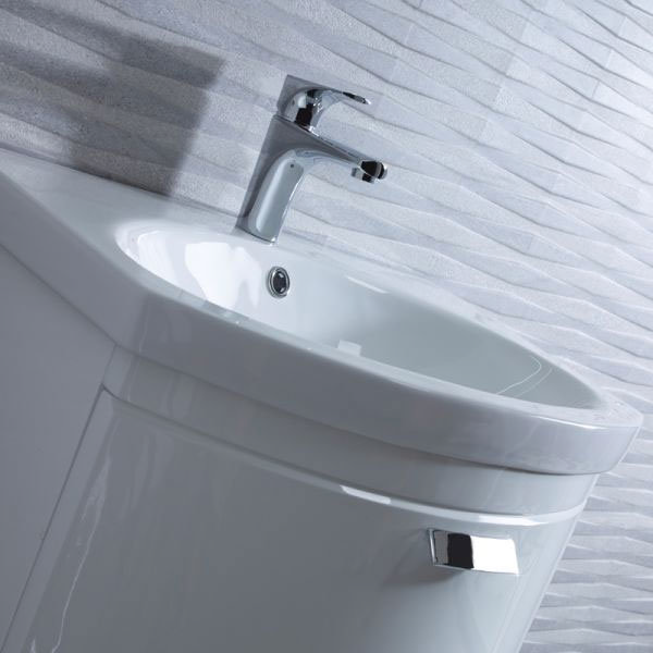 Tavistock Tempo 650mm Wall Mounted Unit & Basin - Gloss White Feature Large Image