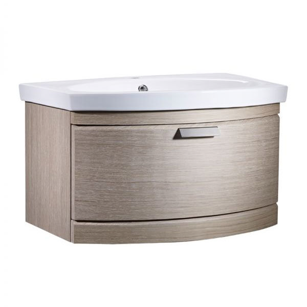 Tavistock Tempo 650mm Wall Mounted Unit & Basin - Light Java Large Image