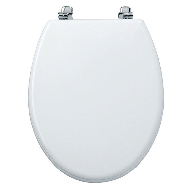 Tavistock Topaz Gloss White Moulded Wood Toilet Seat Profile Large Image