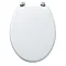 Tavistock Topaz Gloss White Moulded Wood Toilet Seat Profile Large Image