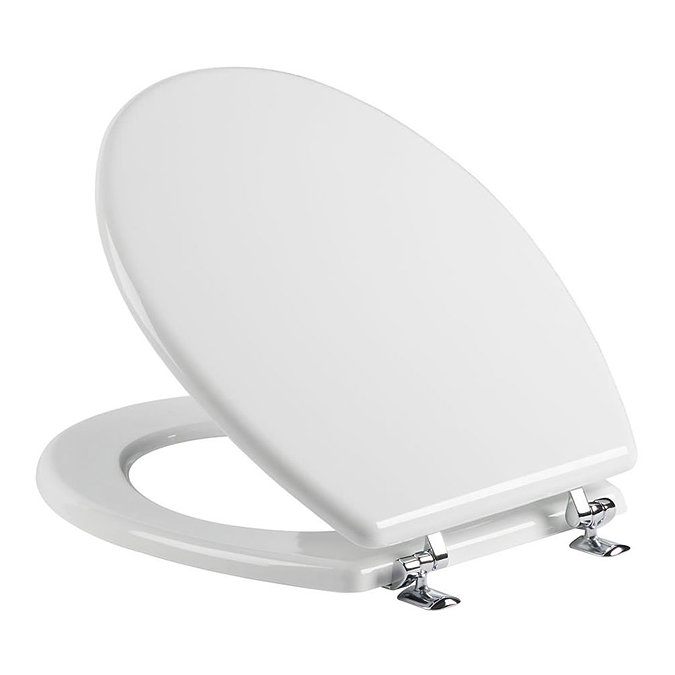 Tavistock Topaz Gloss White Moulded Wood Toilet Seat Large Image