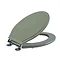 Tavistock Vitoria Wooden Toilet Seat - Pebble Grey - DC4002 Profile Large Image