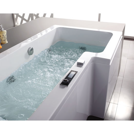 TC - AquaJet Bolsena Shower Bath - Left or Right Hand Options Profile Large Image