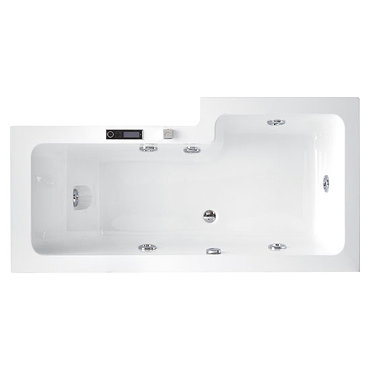TC - AquaJet Bolsena Shower Bath - Left or Right Hand Options Profile Large Image