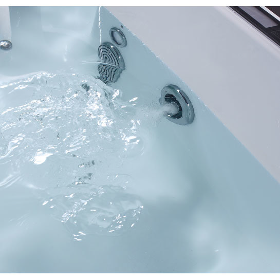 TC - AquaJet Como Double Ended Bath - 1700 x 800mm - TC-COMO Feature Large Image