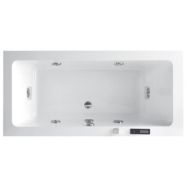 TC - AquaJet Como Double Ended Bath - 1700 x 800mm - TC-COMO Profile Large Image
