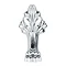 Roma 1700 x 750 Luxury Double Ended Freestanding Bath with Chrome Leg Set In Bathroom Large Image