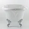 Roma 1700 x 750 Luxury Double Ended Freestanding Bath with Chrome Leg Set Profile Large Image