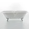 Roma 1700 x 750 Luxury Double Ended Freestanding Bath with Chrome Leg Set Standard Large Image