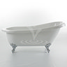 Canterbury 1540 x 700 Luxury Freestanding Slipper Bath with Chrome Leg Set Standard Large Image