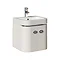 TC - Etna Wall Hung Double Door Vanity Unit with Basin - Gloss White - 3 x Size Options Large Image