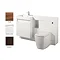 TC - Euston 1450 Double Drawer Vanity & WC Unit with Basin - Left Hand - 3 x Colour Options Large Image