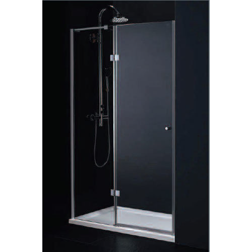 TC - Fortuna Frameless Pivot Shower Door - 4 x Size Options Large Image