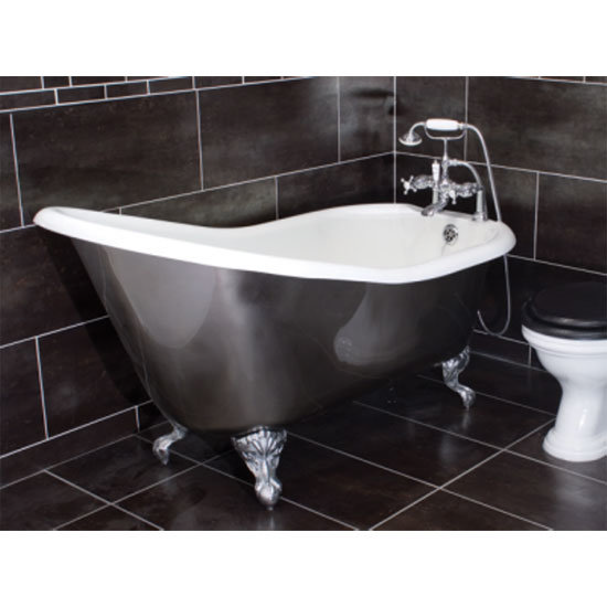 TC - Polished Sterling Slipper Bath - TC-STERLING Large Image