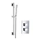 TC - Trend Dual Control Concealed Valve with Square Handles and Rail Kit - TC-TREND-CON Large Image