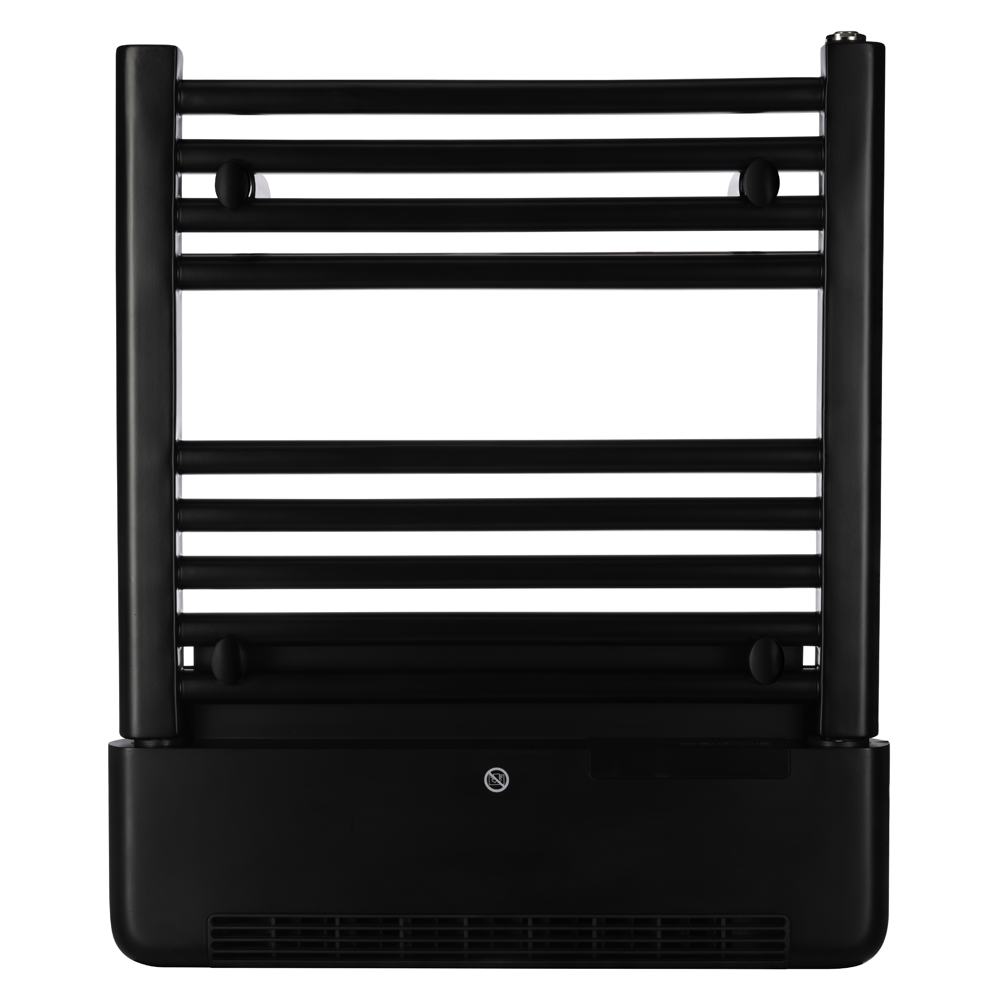 Ted Line Radiators TCP 2 in 1 Tubular 600mm Towel Radiator with Built-in Downflow Blower ...