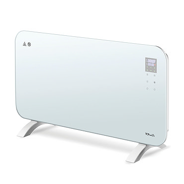 TCP Smart 1500W White Wi-Fi Energy Saving Fixed or Portable Glass Panel Heater  Profile Large Image
