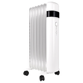 TCP Smart 1500W White Wi-Fi Energy Saving Portable Free-Standing Oil 7 Finned Radiator Large Image