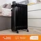 TCP Smart 2000W Black Wi-Fi Energy Saving Portable Free-Standing Oil 9 Finned Radiator  Feature Larg