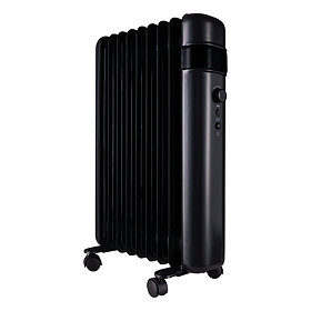 TCP Smart 2000W Black Wi-Fi Energy Saving Portable Free-Standing Oil 9 Finned Radiator Large Image