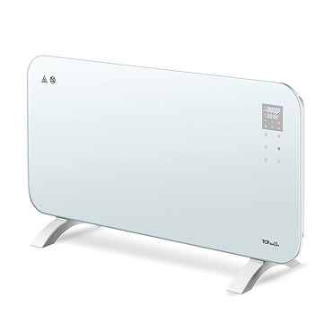 TCP Smart 2000W White Wi-Fi Energy Saving Fixed or Portable Glass Panel Heater  Profile Large Image