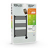 TCP Smart 500W Black 800 x 500mm Wi-Fi Energy Saving Electric Only Towel Radiator  Newest Large Imag