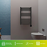 TCP Smart 500W White 800 x 500mm Wi-Fi Energy Saving Fixed Pre-Filled Towel Radiator  Profile Large 
