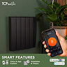 TCP Smart 700W Black Ceramic Panel Energy Saving Electric Radiator